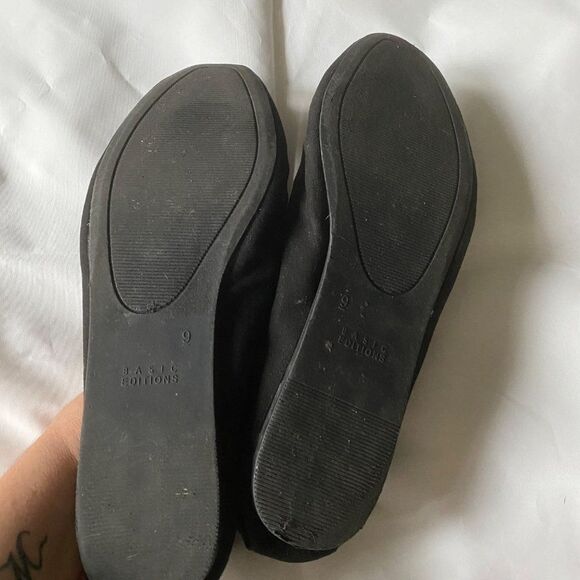 Basic Edition black with tassels ballerina flats - Picture 8 of 10